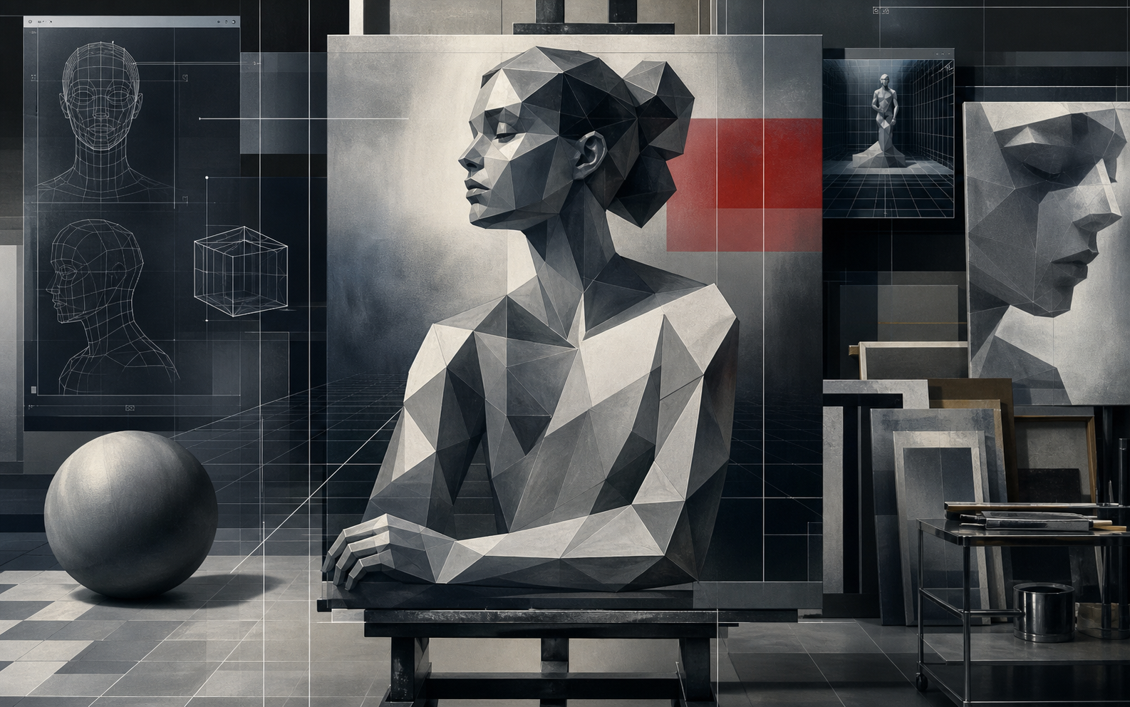 Avery Singer peinture numérique