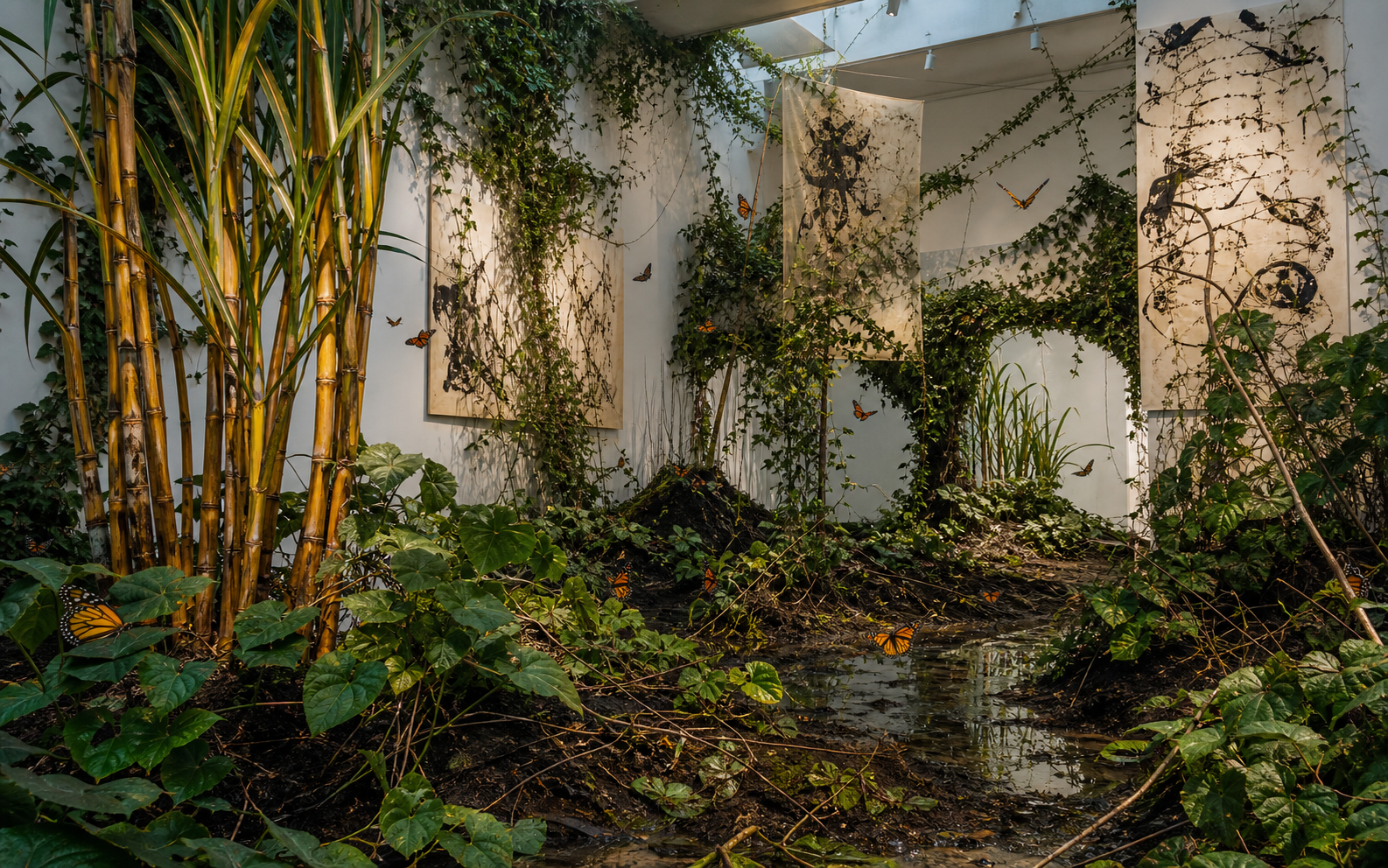 Précieuse installation vivante Okoyomon