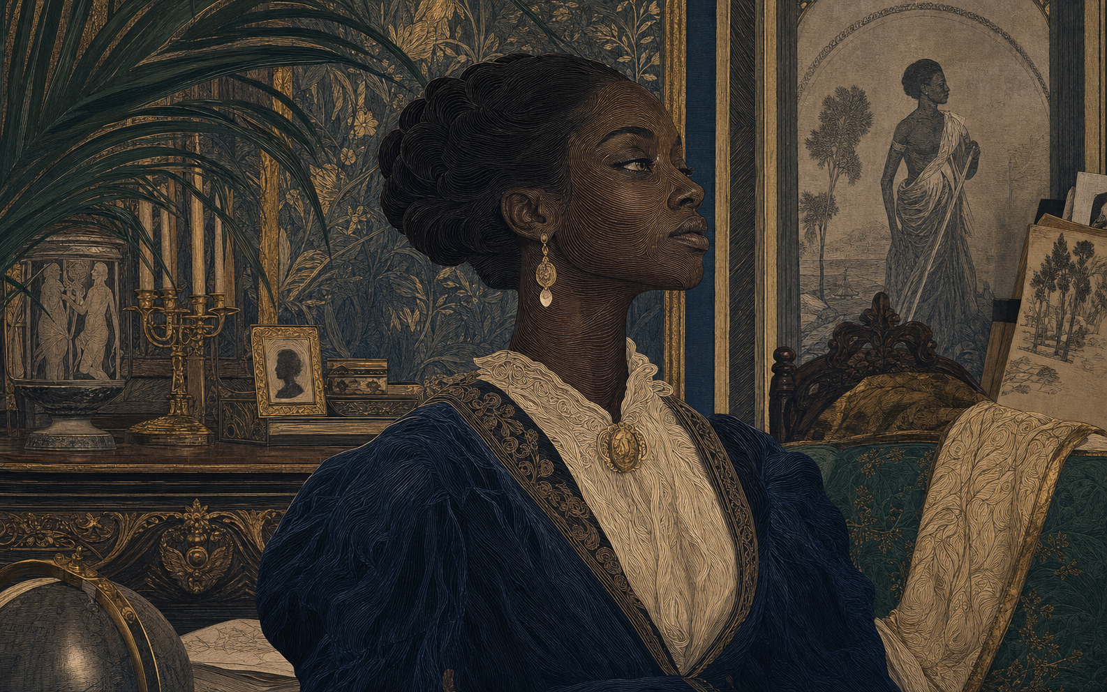 Toyin Ojih Odutola dessin stratifié